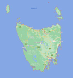 Map of Tasmania